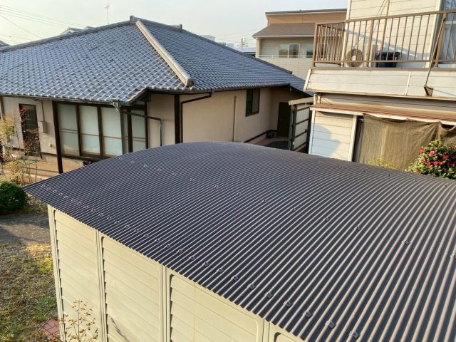 姫路市の公民館倉庫屋根改修後